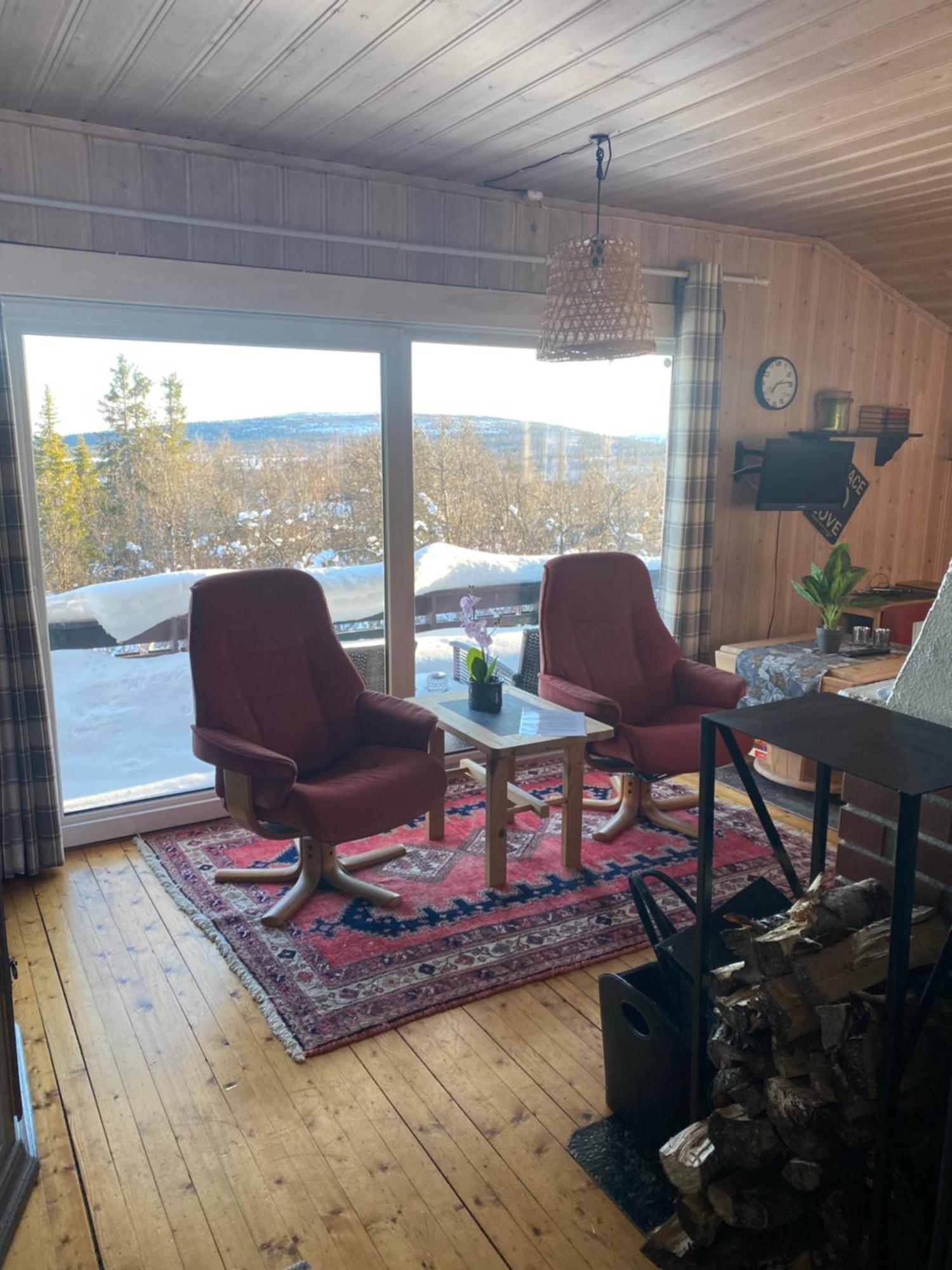 Cabin In The Mountain, Outstanding View & Solar Energy Vollen Exteriör bild